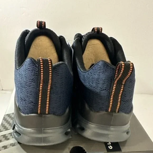 Skechers Men's Glide Step Fasten Up Navy/Black Size 12 New in Box - Picture 3 of 5